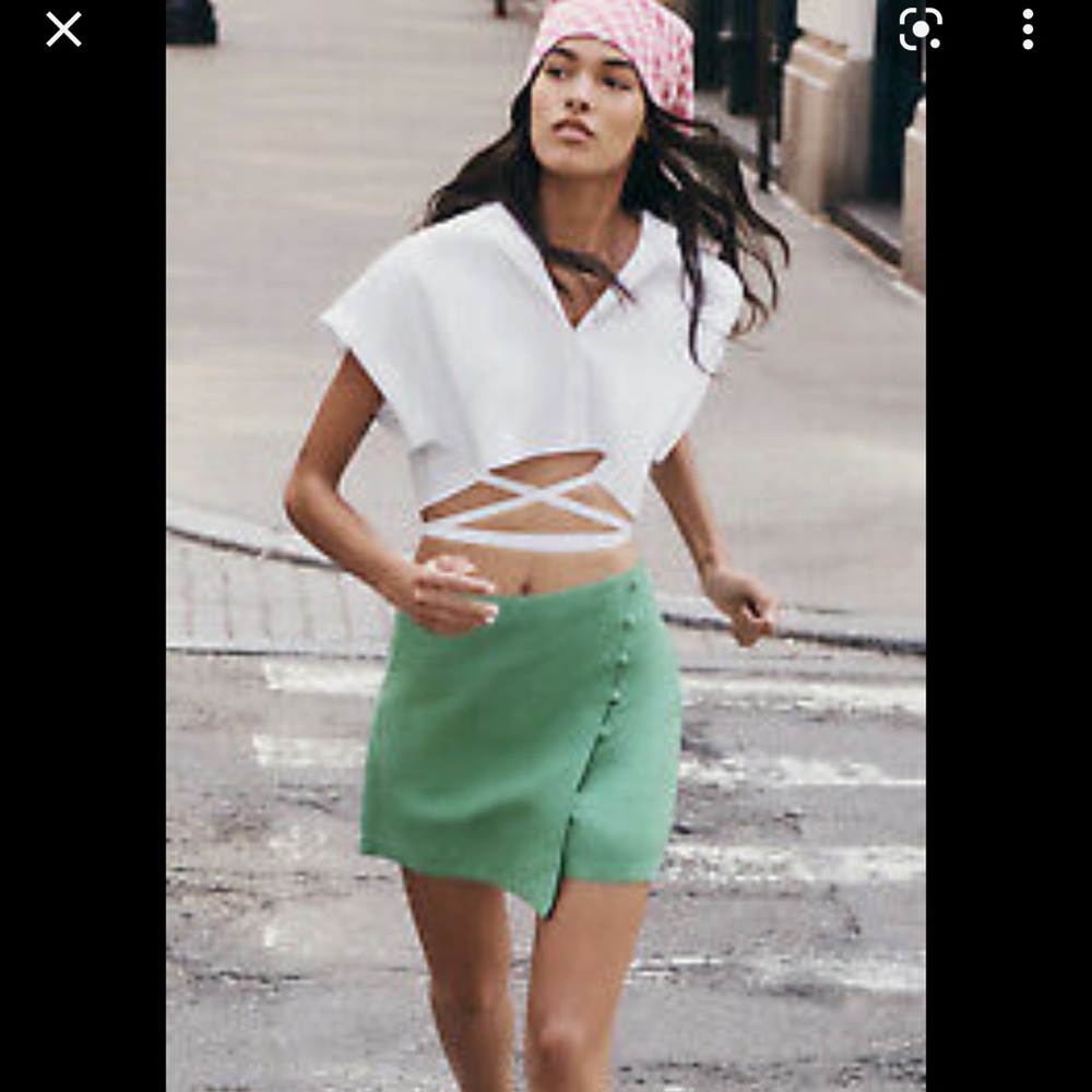 Zara linen skorts bloggers favourite